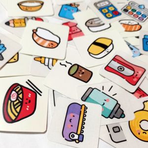 School & Tiffin Items Sticker Pack of 36 Stickers