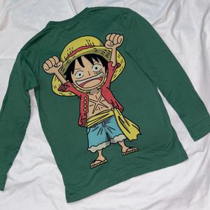 Luffy Anime Graphic Print Unisex Tshirt