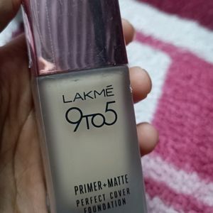 Lakme 9 To 5 Primer +Matte Prefect Cover Foundatio