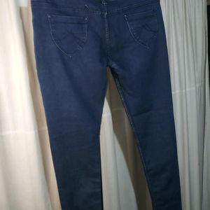 Classic Denim Blue Jeans For Women/Girls