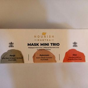 Nourish Mantra Mask Mini Trio Face Care Kit(3 Items In A Kit)(12g each)