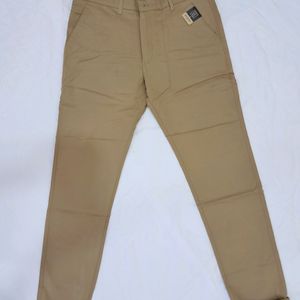 Kedar 1096 Men's Ecru Brown NarrowFit Soft Trouser