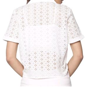 ONLY brand crop shirt. see through