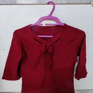 Maroon Colour Top