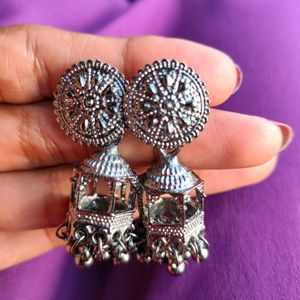 Oxidised beautiful Hanging Jhumka