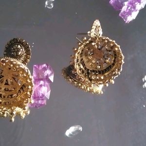 Golden Heavy Jhumka