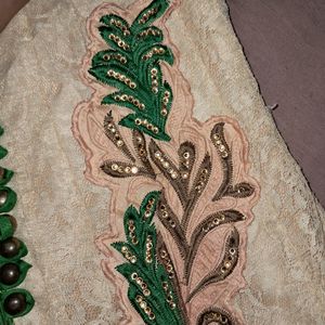 Net Anarkali Kurti Set