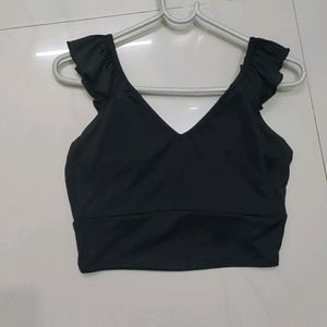 branded  top top is totally New untouched never worn it's perfect crop top with puffy short sleeves