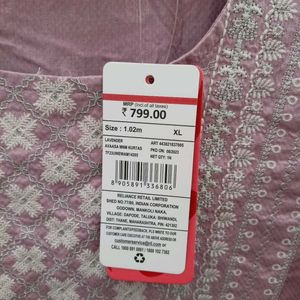 AVAASA MNM LAVENDER STRAIGHT KURTA