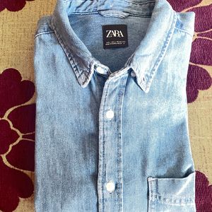 Zara Denim Casual Shirt