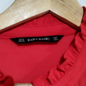 Zara Red Top