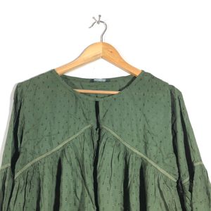 Olive Green A-Line Top(Women’s)