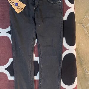 Jack N Jones Black Denim Jeans For Men