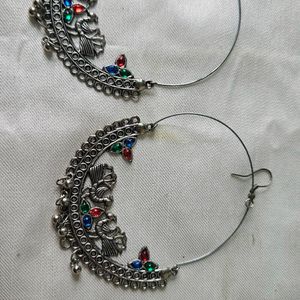 Beautiful  Oxidised Round Earings