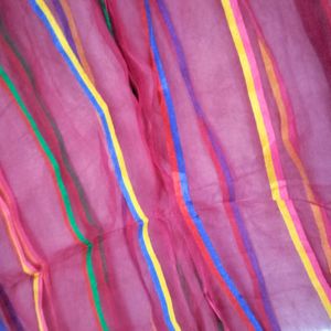 Pink Multiple Colours Dupatta