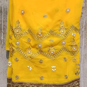 Yellow  Saree