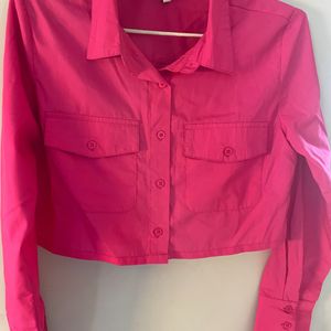 Pink Crop Shirt