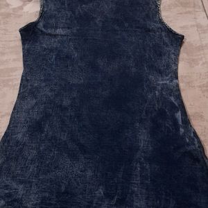 Sleeveless Denim Top