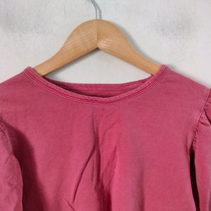 Peach Colour Casual Top (Wom)