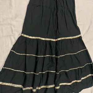 Black Flared Sharara