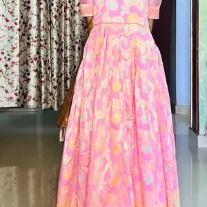 Banarasi Long Ethnic Gown …