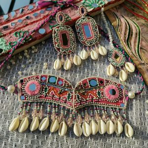 Handmade Embroidery jewellery Set