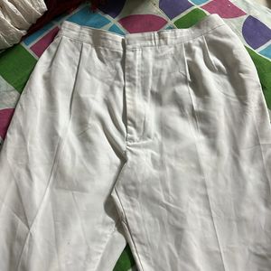 Full Length White Trousers