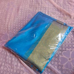 Unused Soft Blue Saree (Women's)