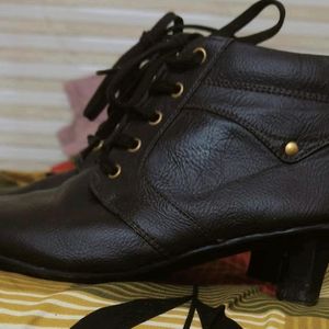 Brown Leather Ankle Boots