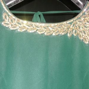 Dark Leaf Green Gown