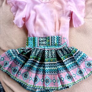 Skirt And Top For Kids