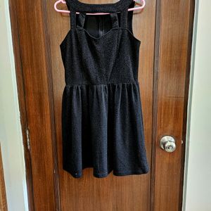 Party Dress Black Knee Length