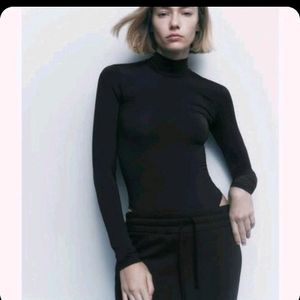 Zara Fitted Turtle Neck Bodysuit