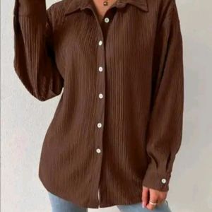 Oversized Brown Shirt 🤎