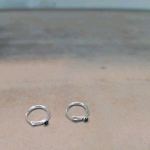 Diamond Bali Pairs Pure Silver