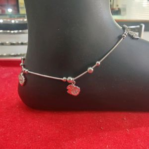 925 Sterling Silver Anklets Single Pair