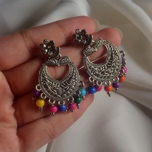 Silver Jhumka