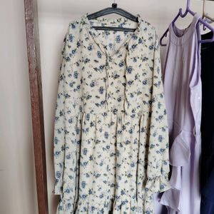 Korean Summer Floral Dress