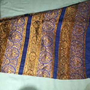 Golden And Blue Salwar