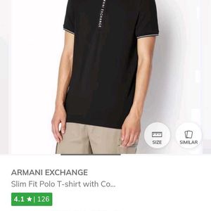 ARMANI EXCHANGE Men's Black Tshirt