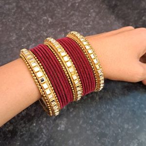 Beautiful metal bangle wedding chooda