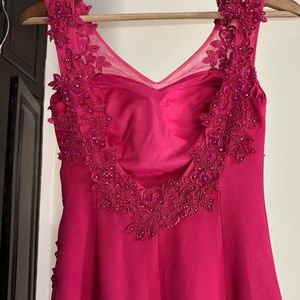 Gorgeous Pink Embellished Dress (Bust:32-33)