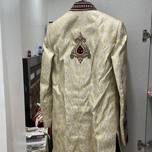 New Shadhi Sherwani 3 Piece Set Size M