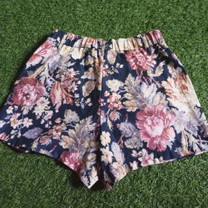 Korean Floral Shorts