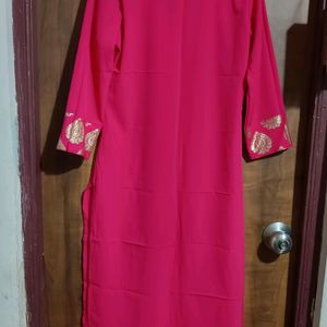 Rose Pink Festive Kurti