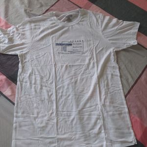 Pure Cotton White T Shirt