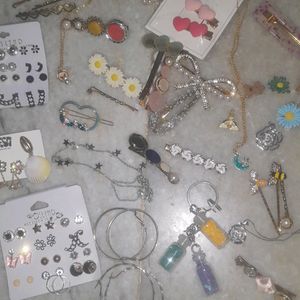 Korean Charms, Necklaces,Hair Accessories Lot