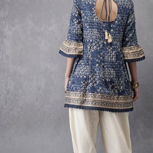 Pure Cotton Kurti With Dhoti Pants For Women