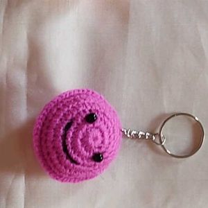 Crochet Emoji Keychain