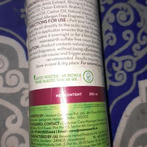 Mamaearth onion oil full Bottle